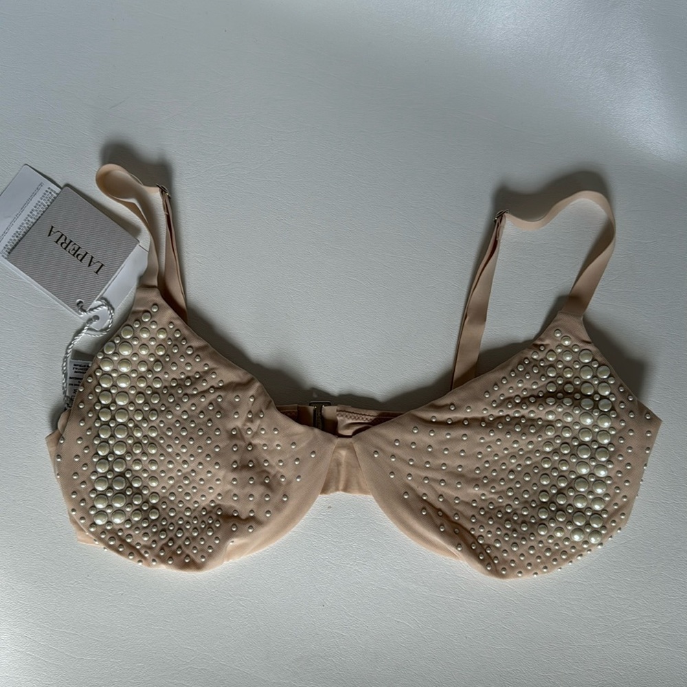 La Perla Nude Pearl Bikini TOP 38C - Picture 3 of 6